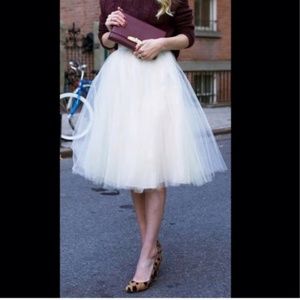 Never worn handmade white tulle skirt